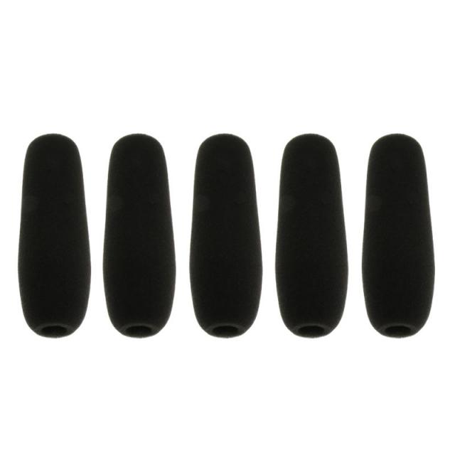 THE WAROOM SHOP 내구성 팩/5pcs 스폰지 마이크 커버 블랙 야외 인터뷰 기자 회견 액세서리