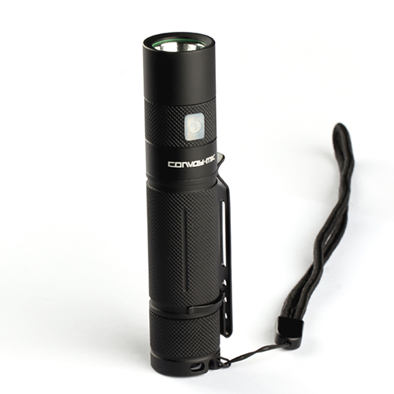 2.5a 호송 s9 l2 1000lm 5 모드 메모리 기능 캠핑 사냥을위한 usb 충전식 edc 손전등 방수 led 토치, 1개, T6-3B