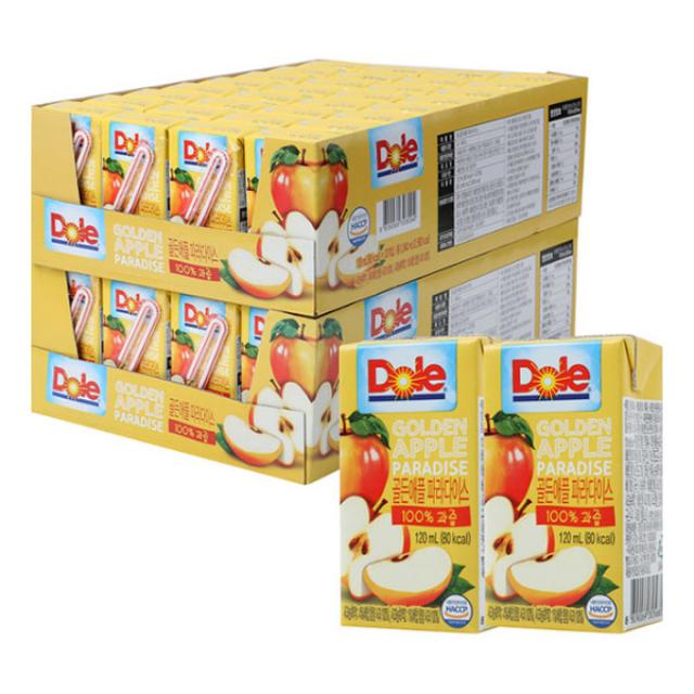 Dole 돌 파라다이스 주스 골든애플 - 120ml x 64개입, 120ml, 1박스