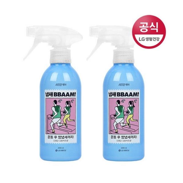  Lg생활건강 샤프란 냄새뺌 스포츠 피톤치드 400ml X 2개 상세 설명 참조