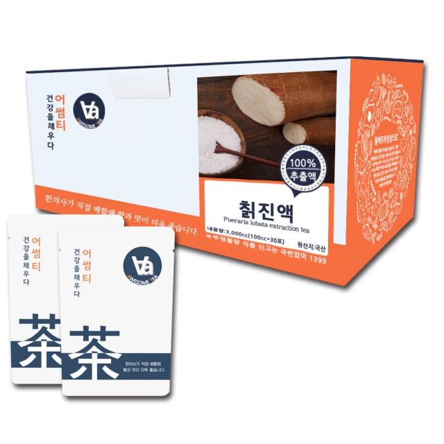 어썸티 국산 칡 갈근 진액 100ml X 30개입 1박스