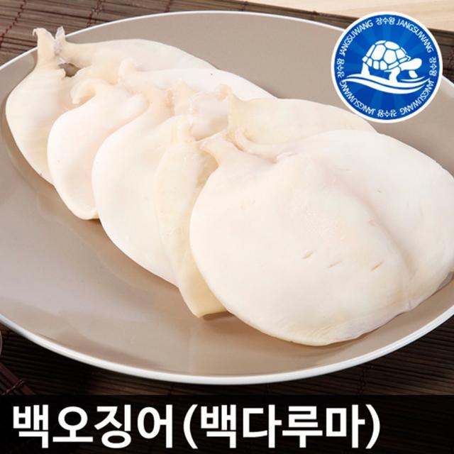 [아이스박스] 장수왕 국내산 백다루마 500g /백오징어 몸통 반건조 오징어 안주 간식 반찬, 백다루마, 500g