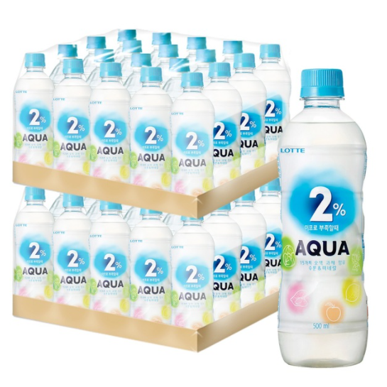 2% 부족할때 아쿠아 500ml x 24팩 X 2개, 1세트