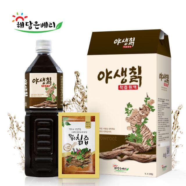 해담은베리 100%착즙 칡원액, 2병, 1000ml