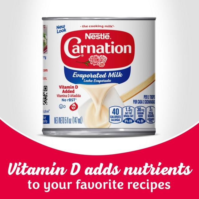 Nestle 네슬레 카네이션 연유 비타민D Carnation Vitamin D Added Evaporated Milk 5oz(147ml) 3팩, 1개