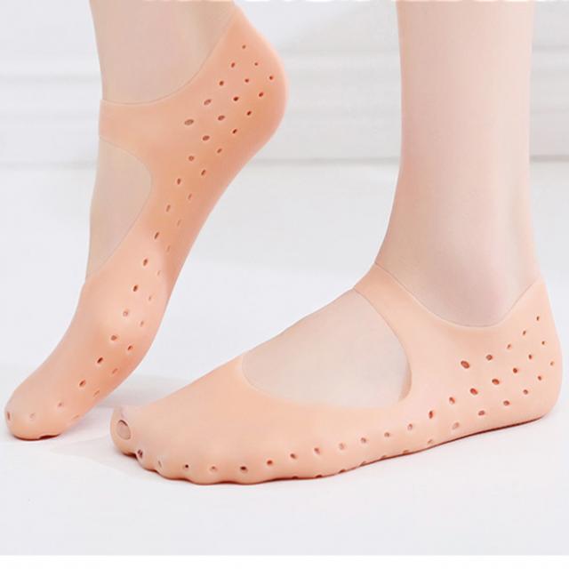 생활공유 발바닥 뒷 꿈치 굳은살 각질 관리 보습양말 여성용, 1개입, 2개