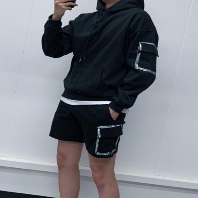 [아노락셋트]PK 후드 반바지셋트