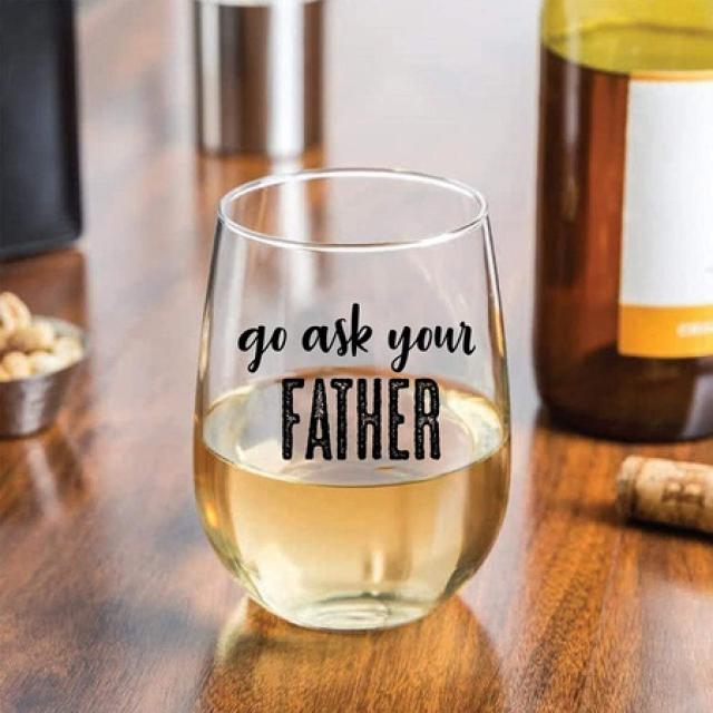 DiscountMugs.com 계획적으로 계획된 Stemless Mom 와인 글라스 15 온스 육아 및 엄마의 삶에 대한 재미, 상세 설명 참조0, 한 가지 색