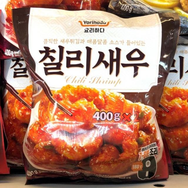 요리하다 칠리새우 400g x 2입, 일반포장 동절기만