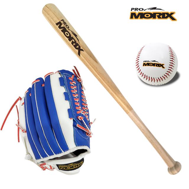 나무 야구배트+몬스터 야구글러브+야구공 / 펑고 야구 세트 / 어린이 유소년 캐치볼 성인 나들이, 나무배트 28+몬스터(우)10.5+공