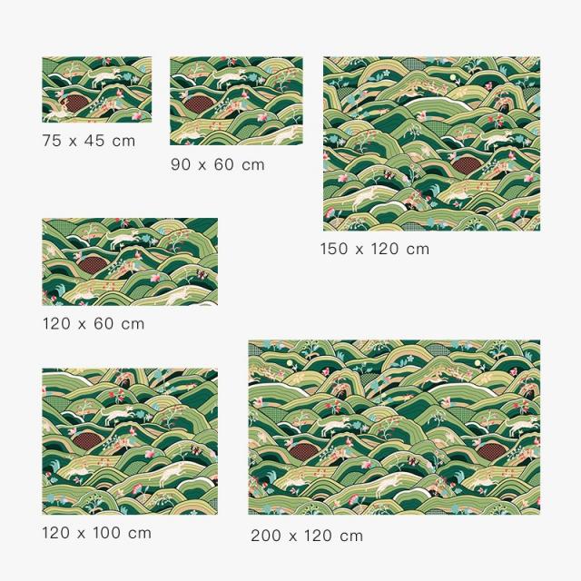 Mar.16 164번 단도직입적으로 양탄자를 재단할 수 있는 커다란 발받침 가정용 매트Z, 푸 른 숲