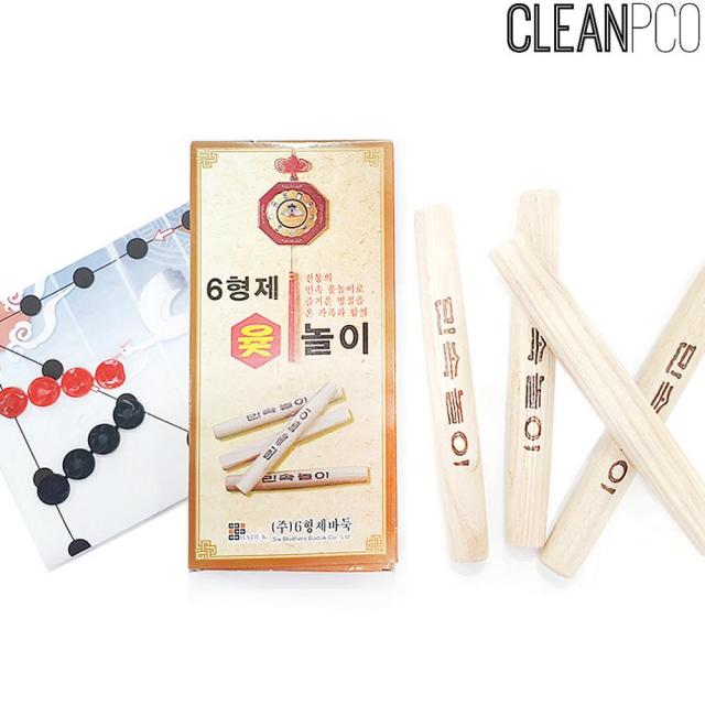 진성플러스 6형제 윷놀이판세트 윷4개+말판+말8개 윷놀이