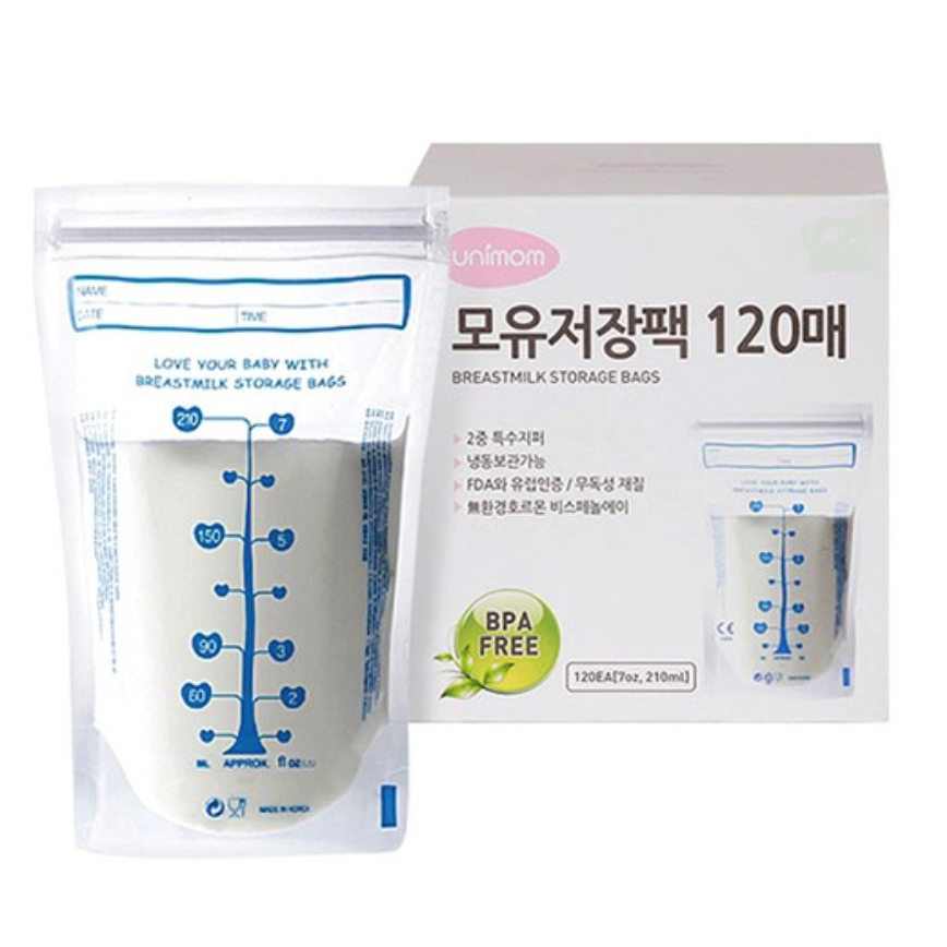 유니맘 모유저장팩 210ml, 120매, 1개