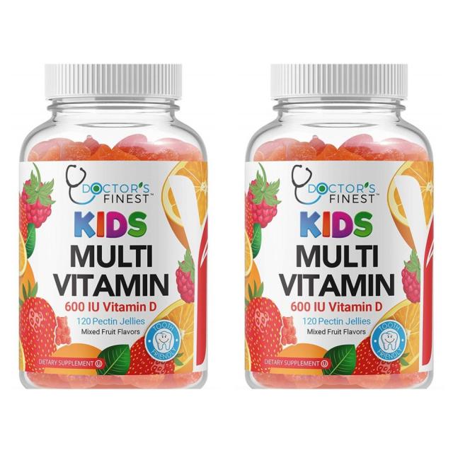 닥터스 파이니스트 멀티비타민 구미 키즈 120정 2팩 Doctors Finest Multivitamin Gummies for Kids, 0ML, 1개