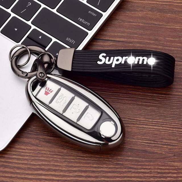 닛산 헨일 키홀더 적용 치준 태양빛 천뢰 소요객 여 위니 뽕차 세트, A타입 전깃불 실버 블랙 드랜드 단추