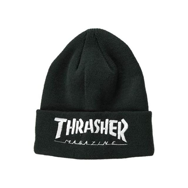 THRASHER (채찍질) [공포] [남여] 클래식 한 니트 모자 (브랜드 로고) [17TH-N62 / MAG LOGO BEANIE] 패션 FOREST US FR (FREE 사이즈)