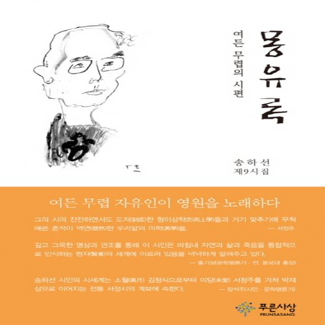 몽유록:여든 무렵의 시편 | 송하선 제9시집, 푸른사상