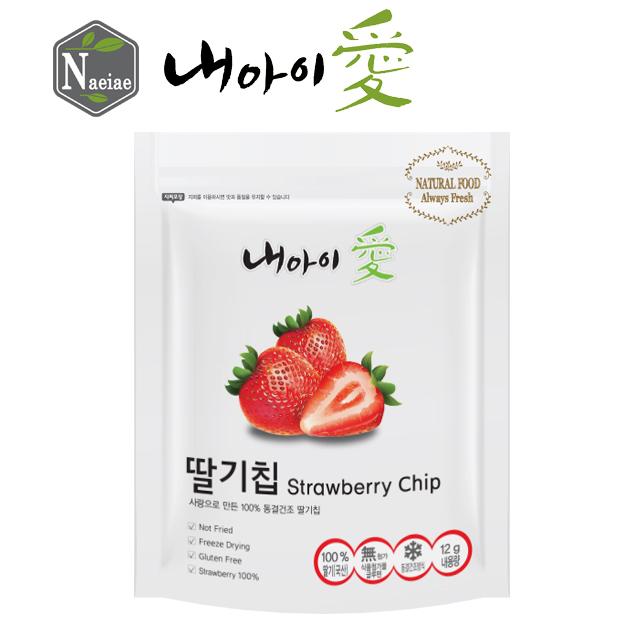 내아이애 유기농 쌀과자 떡뻥 스스로스틱 과일칩 모음 할인전(추가증정 이벤트), 동결건조 과일 딸기칩, 1개