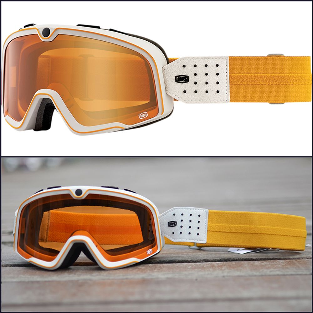 오토바이고글 오프로드 바람 레트로 썬 고글 방풍 고급 바이크 안경 할리, 105-01Oceanside-오렌지9월배달예정