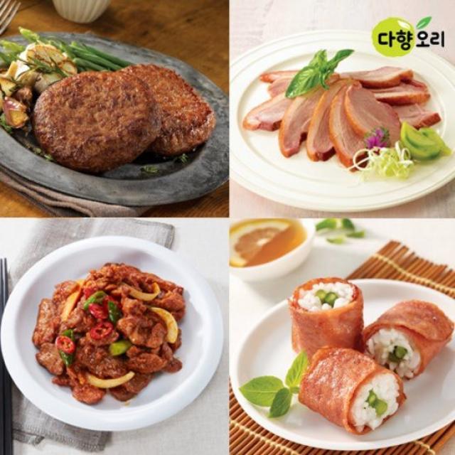 녹차먹인 다향오리 훈제슬라이스 180g 12팩 총2.16kg + 소스 08_밥엔덕 85g*7 상세설명 참조