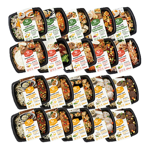 다즐샵 식단관리 도시락 4주 식단 15종 20팩 가벼운10팩+맛있는5팩+건강한5팩 1개