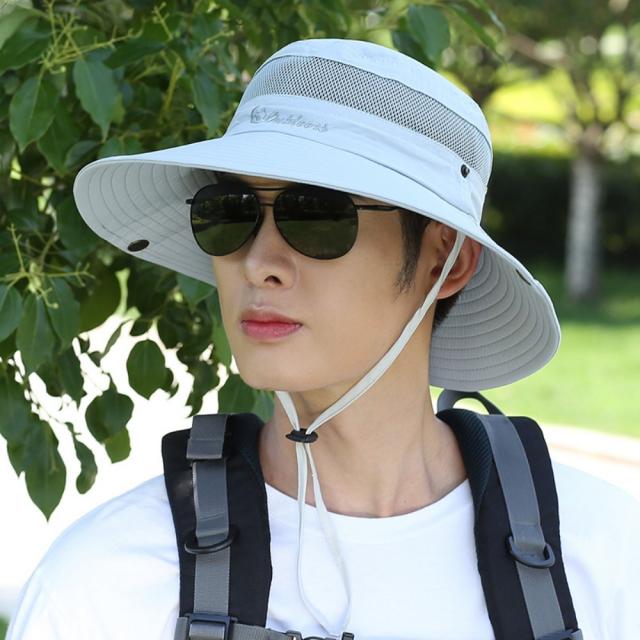 남성 등산 캠핑 여행 낚시 다용도 해빛 자외선 차단 밭일 농사일 그늘막 모자, AN