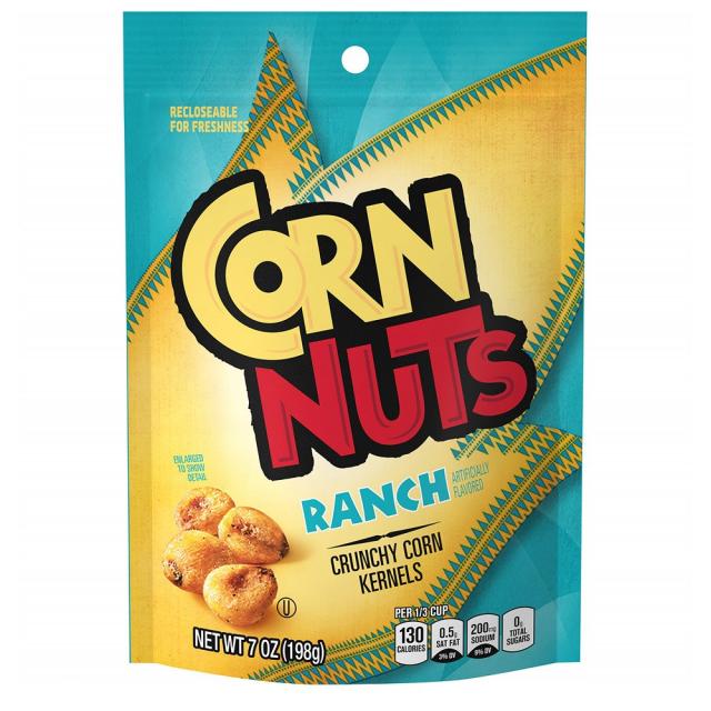 Corn Nuts Ranch Crunchy Kernels 콘넛츠 렌치 크런키 콘 커널스 7Oz 12개입, 1개