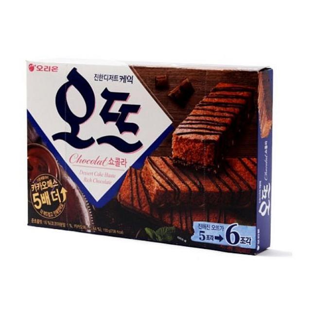 정배몰 오리온 오뜨 쇼콜라 150g x 6개 과자케이크, 1