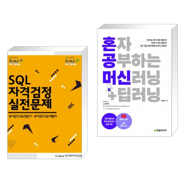 SQL 자격검정 실전문제 + 혼자 공부하는 머신러닝+딥러닝 (전2권), 단일상품