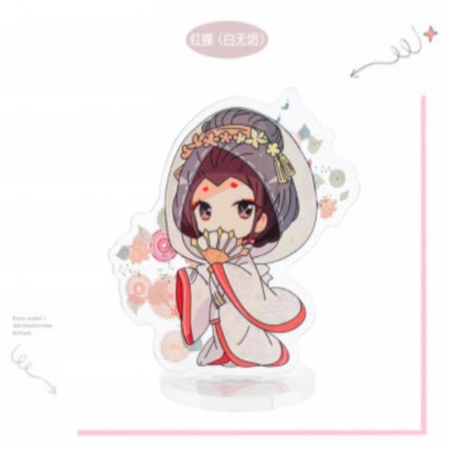 펜시키홀더 다섯째 인격 아크릴 조지프 공군 애니메이션 주변 세우다 패 진열 장식품 옛날 레드 나비, W-138 레드 나비 （화이트 무구함