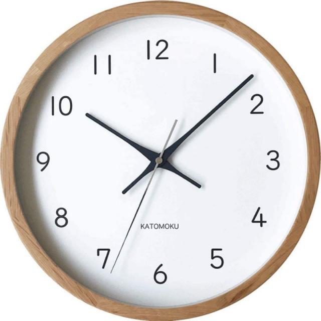 KATOMOKU muku clock 13 오크 SKP 전파 시계 연속 초침 km-104ORRCS φ306mm, 단일상품