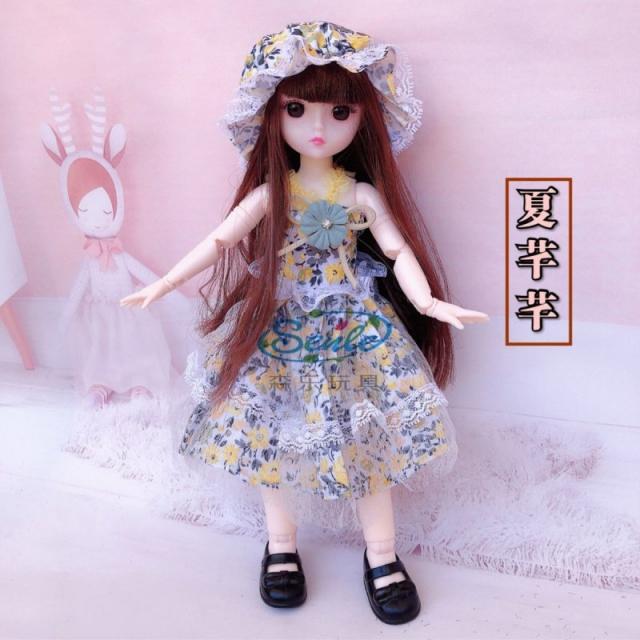 맹아 30 센치 이몬스 공주 3D 진짜 눈 21 관절 6부 BJD 인싸템, 여름 초목이 무성함 그림참조 전체 인형  20  （선물