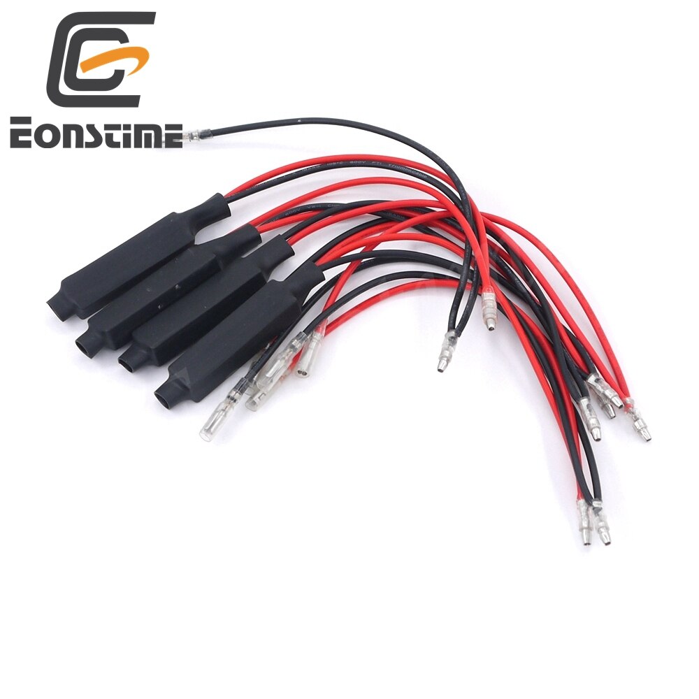 Eonstime 4 pcs 유니버설 12 v 10 w 오토바이 led가 차례 신호 디코더 troubleshoot 비정상적인 조명 차량 액세서리 도매, 1개