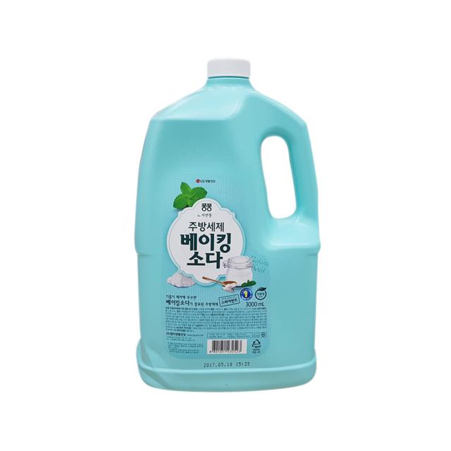 도매빅뱅 b20 퐁퐁 베이킹소다 3000ml 용기 과탄산소다/구연산/암앤해머베이킹소다/베이킹파우더/탄산수소나트륨/주방세제/과산화수소/세탁조크리너/세탁세제/천연세제, 단일 수량