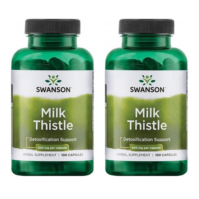 스완슨 밀크시슬 100정 2병 Swanson Milk Thistle Extract Supplement 1000 MG Full Spectrum Seed Powder Pills - Antioxidant Rich Herbal, 1set, 1set