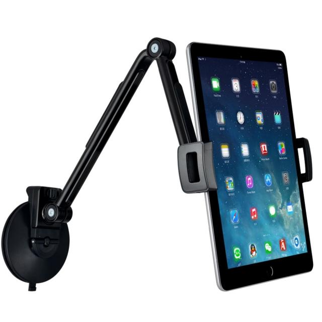 이고웰 강력흡착 차량용 태블릿 거치대 상하좌우 관절회전, 블랙