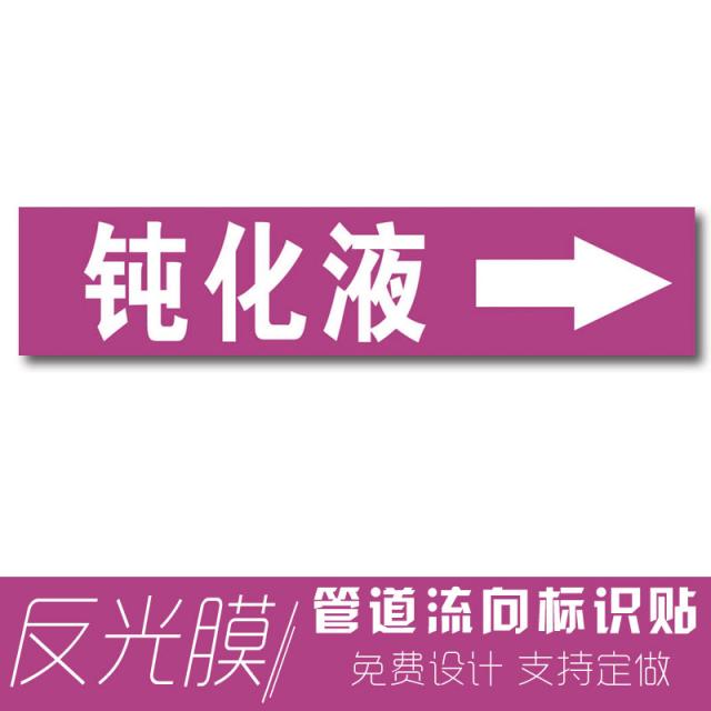 밀레니얼창고 제시판 화학공업 파이프라인 매개체 방향 색환 리플렉터 막 차아염소산나트륨 압축 에어 한 외 여과 농후함 배출, 90x30cm, 둔화액