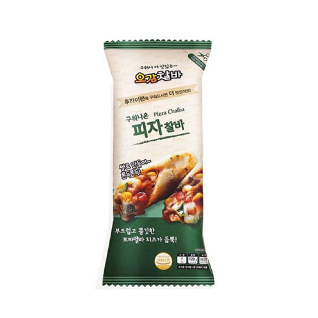 로뎀푸드 구워나온 피자찰바 120g pc방 불고기 햄버거 학교매점 편의점 치즈 고로케 오감찰바 냉동 간식, 1개