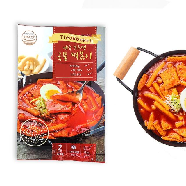 계속쪼르면 국물떡볶이 오리지널, 1팩, 480g