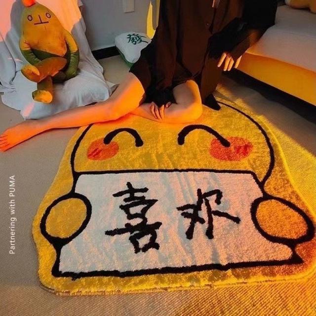 DFMEI 캐시미어 고양이 카펫 침실 거실 서재 침대 옆 매트 소프트 홈 욕실 물흡입 매트, DFMEI 오리를 좋아하다, {