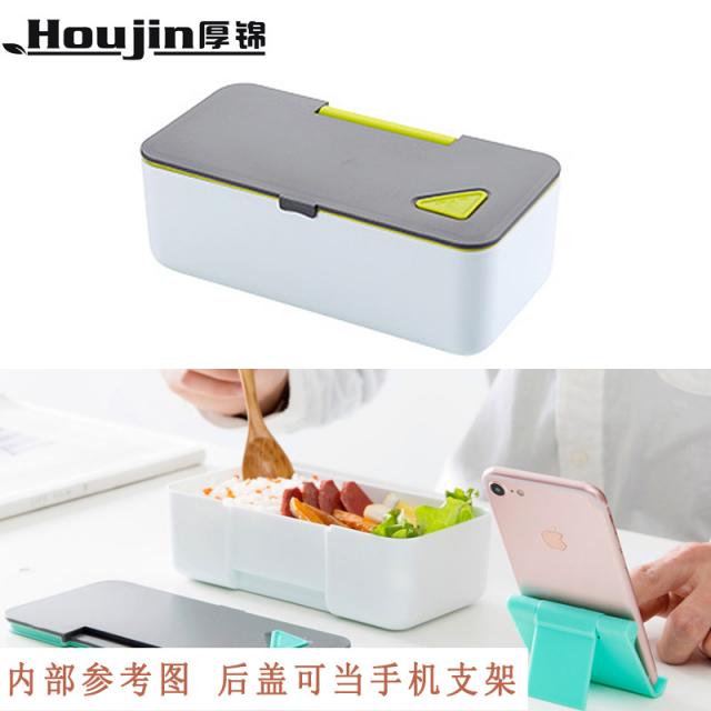 보온도시락 전자레인지 도시락 칸분리형 가열 전용 직장인 학생 휴대용 공간분리식 더블층 보온, T11-비취색 650ML(내단층 적합 컨트롤러 식사량 다이어트 사람)전자레인지 가열