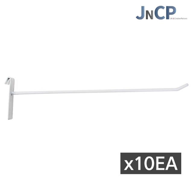 Jncp 휀스망 일선후크 10ea 후크 고리 악세사리 걸이 진열 메쉬망 네트망 철망 1세트 화이트 30cm X10ea