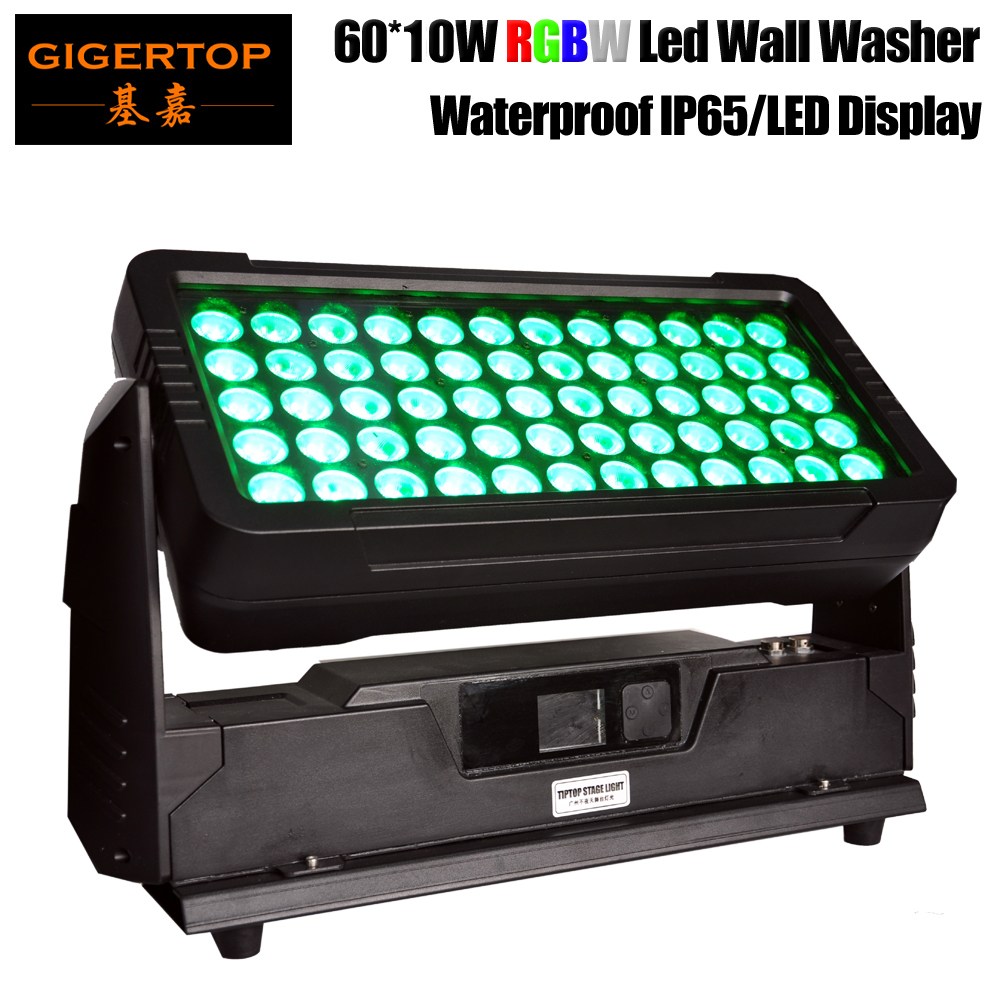 Freeshipping 650 w 높은 전원 야외 건물 led 벽 세탁기 빛 60x10 w rgbw tyanshine 4in1 led 도시 색 수호자, 1개, 4