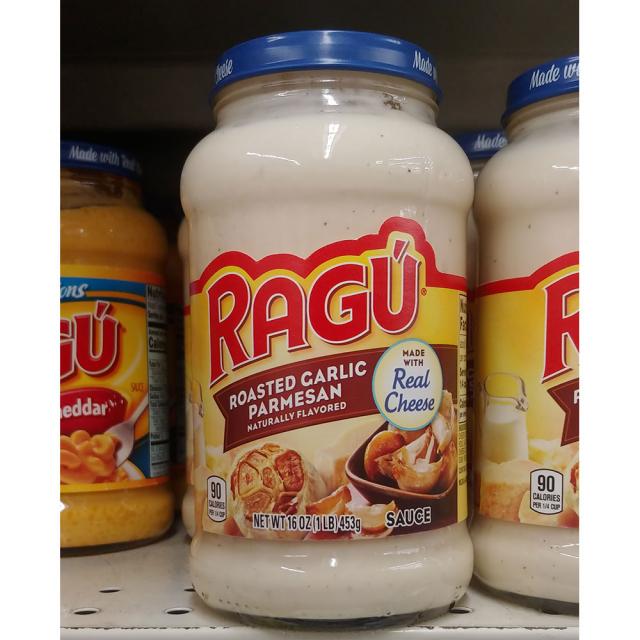 Ragu 라구 로스트 갈릭 파마산 파스타 소스 x4팩 Roasted Garlic Parmesan Sauce(453g), 1개, 0g