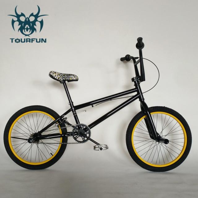 TOURFUN 프리미엄 BMX 20인치 묘기 자전거 익스트림 스포츠 퍼포먼스, 캄캄하다