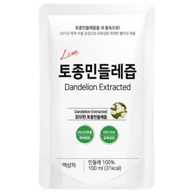 12년 전통 참유원 토종흰민들레즙 100포 할인이벤트, 300, 100포/100ml