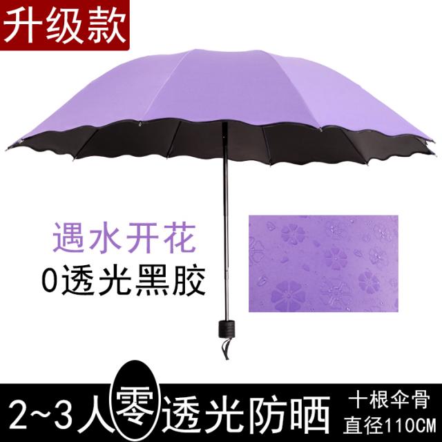 (관부가세포함) 접이식우산 Sky umbrella female folding two-purpose S sunshade sun umbrella large sunscreen anti-UV automa-624090085082, 뼈 0 광 투과 업그레이드one size