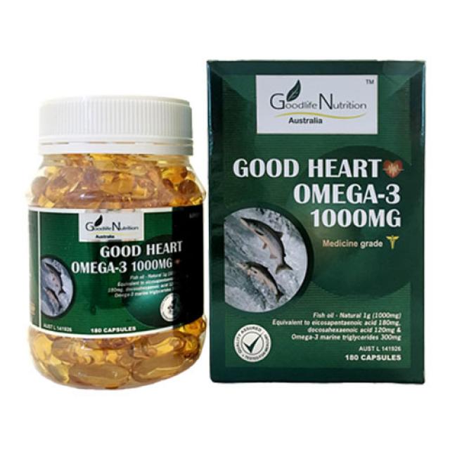 굿라이프뉴트리션 굿하트 오메가3 1000 365정(4개월분), 2개