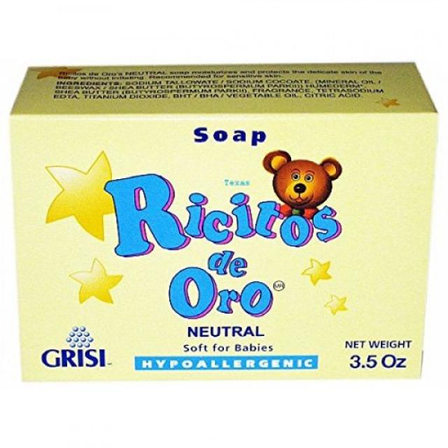 Neutro Ricitos de Oro 핸드 비누 | 민감한 피부를위한 저자 극성 바 비누 중성 비-자극성 목욕 비누; 3.5 온스 Ricit, 단일상품