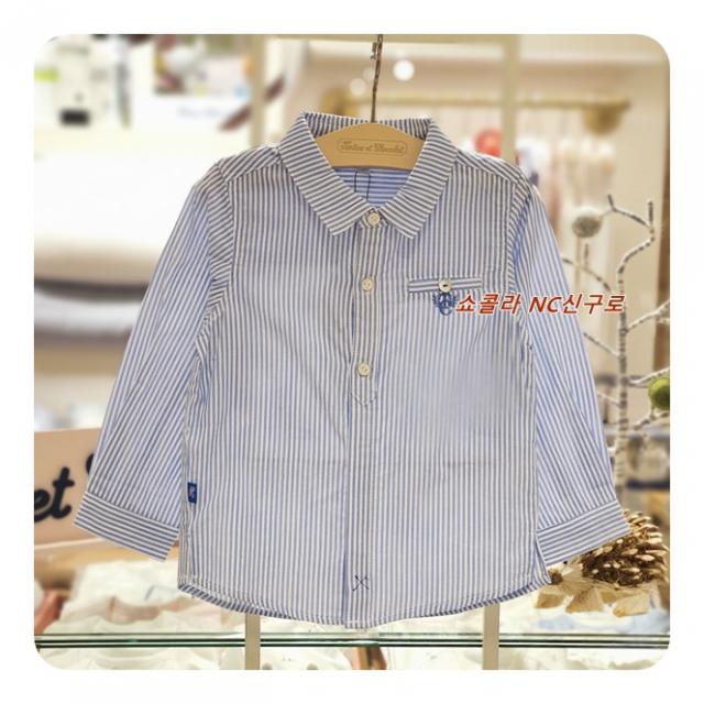 [타티네쇼콜라] #봄 여름#엄청난할인#그야말로 깔끔함의 끝판왕 얇은 원단의 시원한 블루스트라이프 셔츠 TTHMYS013